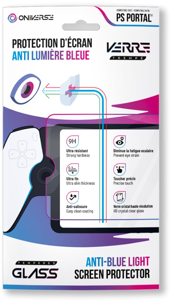 ONIVERSE Ochranné sklo Anti-Blue Light pro PlayStation Portal