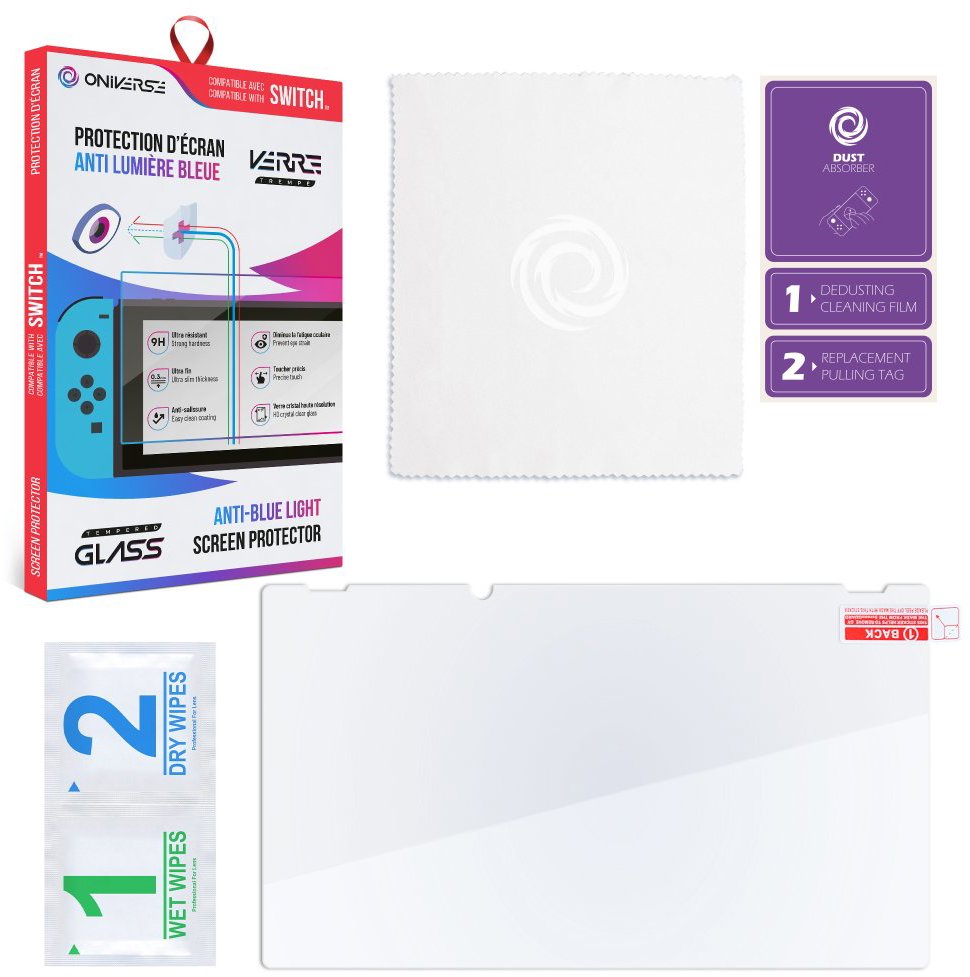 ONIVERSE Ochranné sklo Anti-Blue Light pro Nintendo Switch