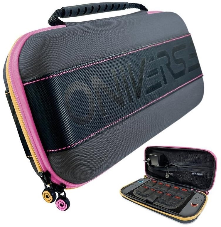 ONIVERSE Pouzdro Zipper růžová/žlutá (Switch 2/Switch/OLED)