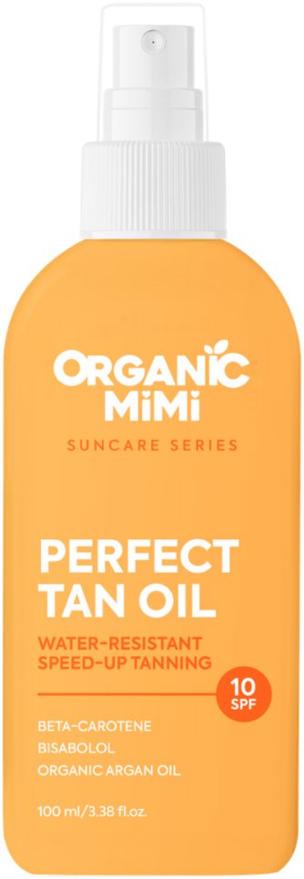 ORGANIC MIMI Perfect Tan Oil SPF 10 voděodolný olejový aktivátor opálení ve spreji 100 ml