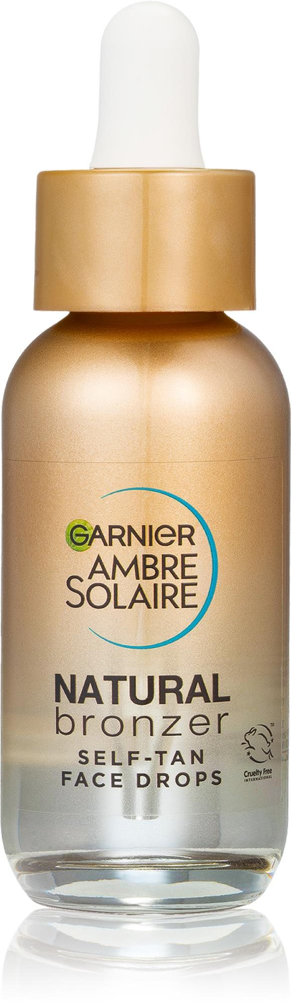 GARNIER Ambre Solaire Natural Bronzer Samoopaľovacie kvapky na tvár, 30 ml