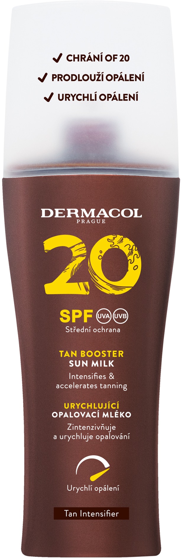DERMACOL Sun Mlieko urýchľujúce opálenie SPF 20 200 ml