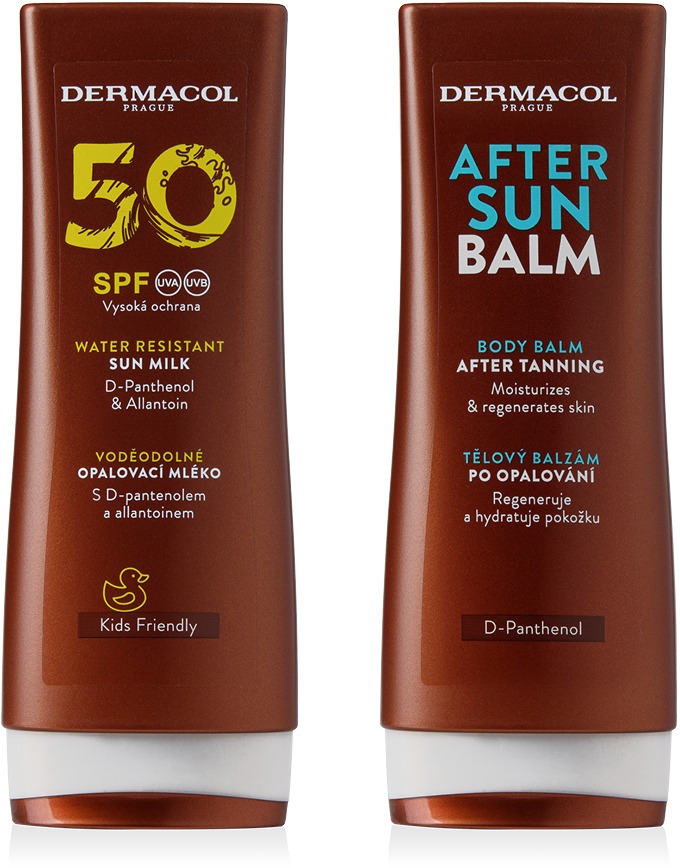 DERMACOL Sun Mlieko na opaľovanie SPF 50 + balzam po opaľovaní 200 ml