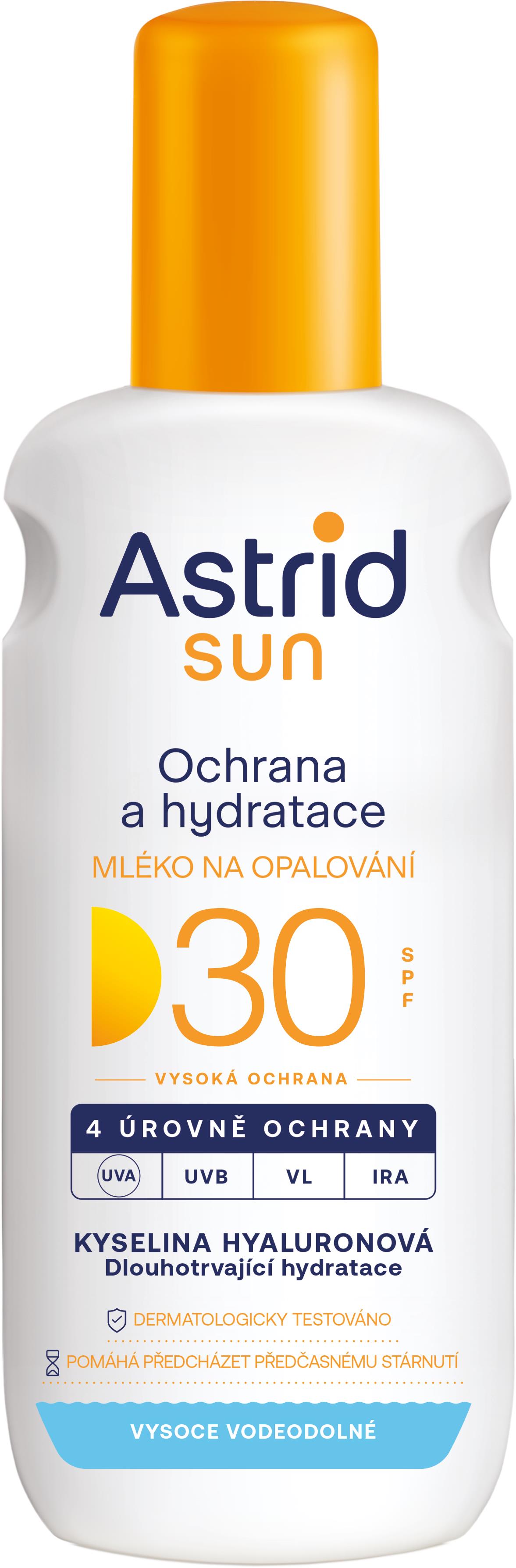 ASTRID SUN Mlieko na opaľovanie sprej SPF 30 200 ml