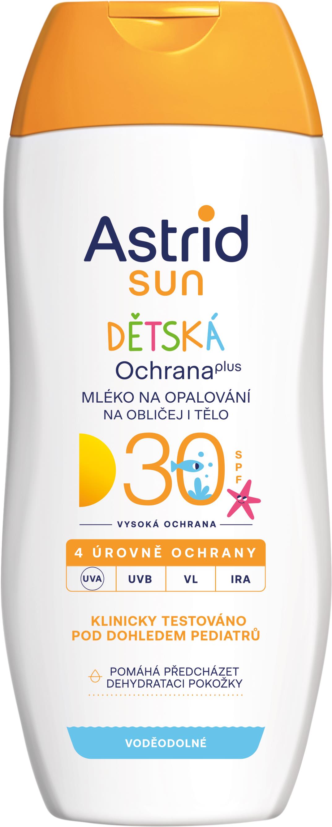 ASTRID SUN Detské mlieko na opaľovanie SPF 30 200 ml