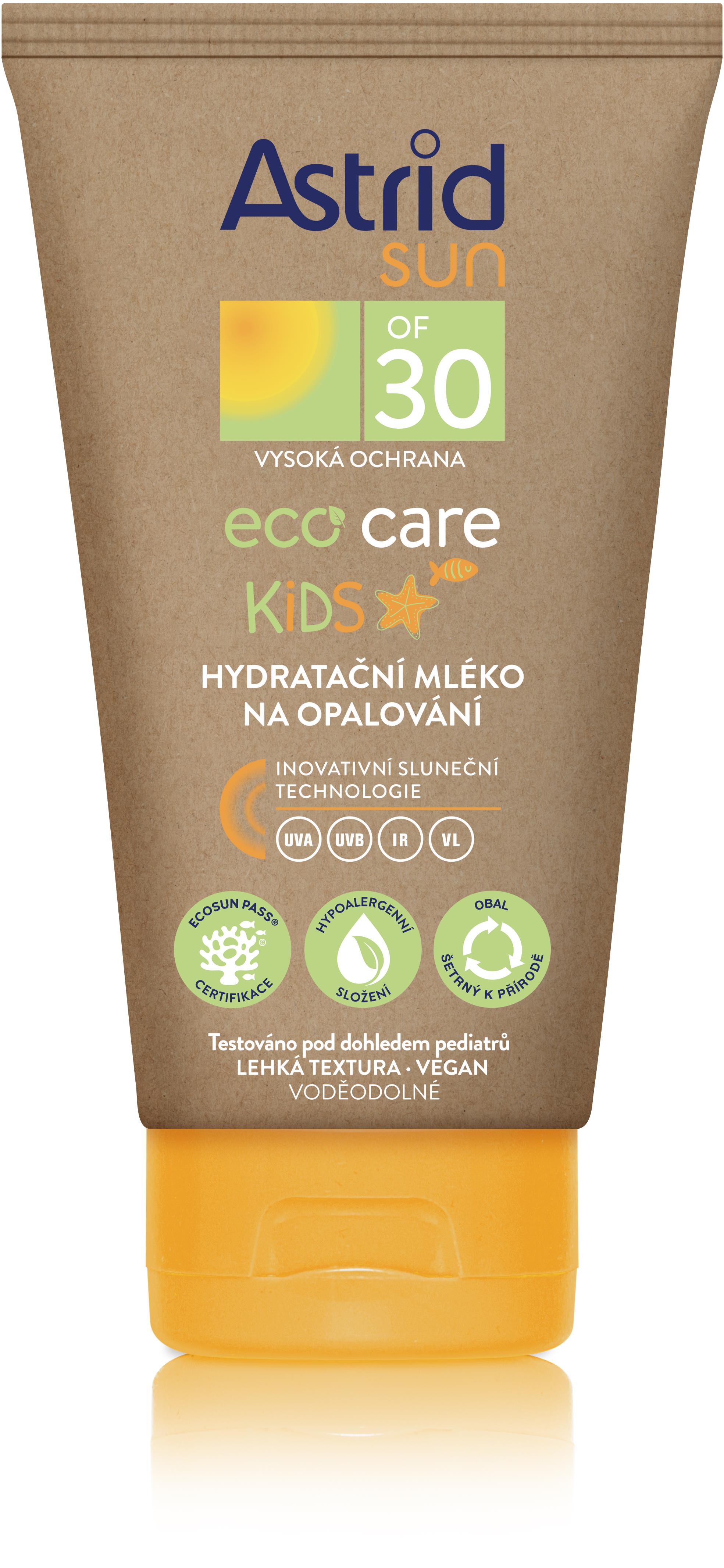 ASTRID SUN Detské mlieko na opaľovanie ECO CARE SPF 30 150 ml