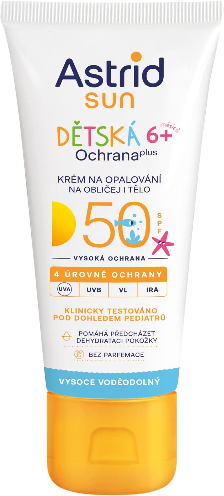 ASTRID SUN Detský krém na opaľovanie SPF 50 75 ml