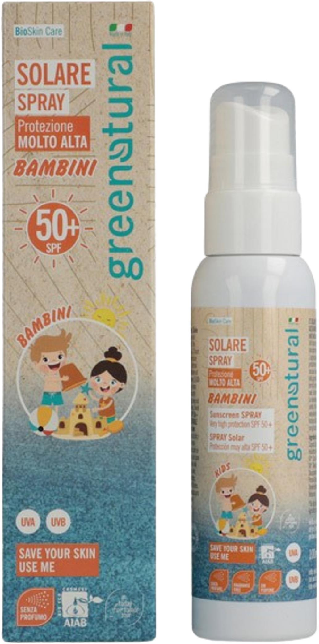 GREENATURAL Opaľovacie mlieko pre deti SFP 50+ 100 ml