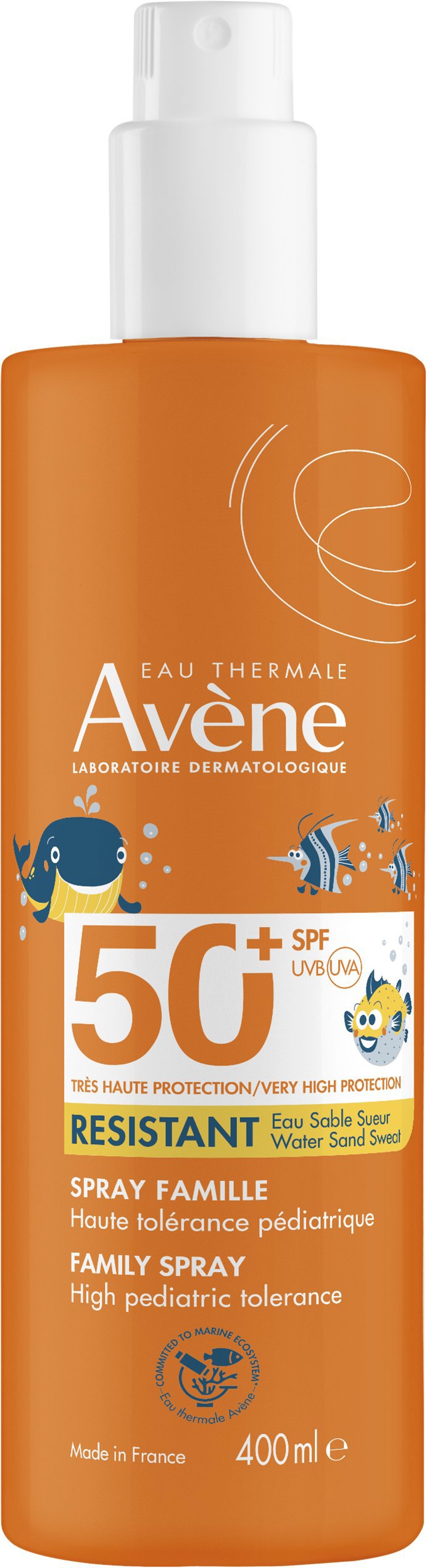 AVENE Sprej pre ceú rodinu SPF50+ 400 ml