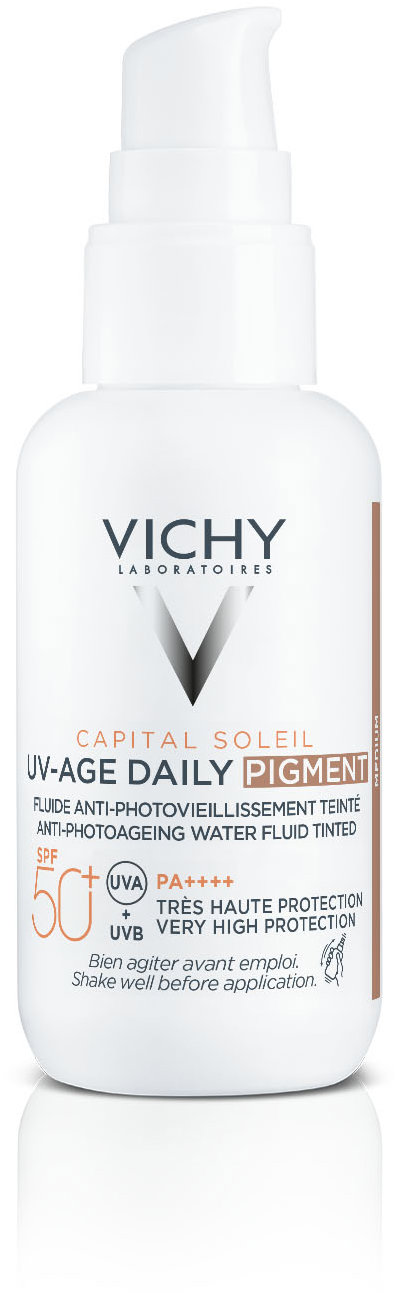 VICHY Capital Soleil UV-AGE Daily SPF 50+ tónovaný fluid Medium 40 ml