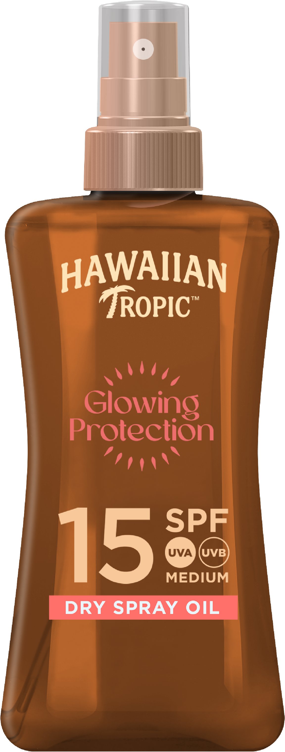 HAWAIIAN TROPIC Glowing Protection Dry Spray Oil SPF 15 200 ml