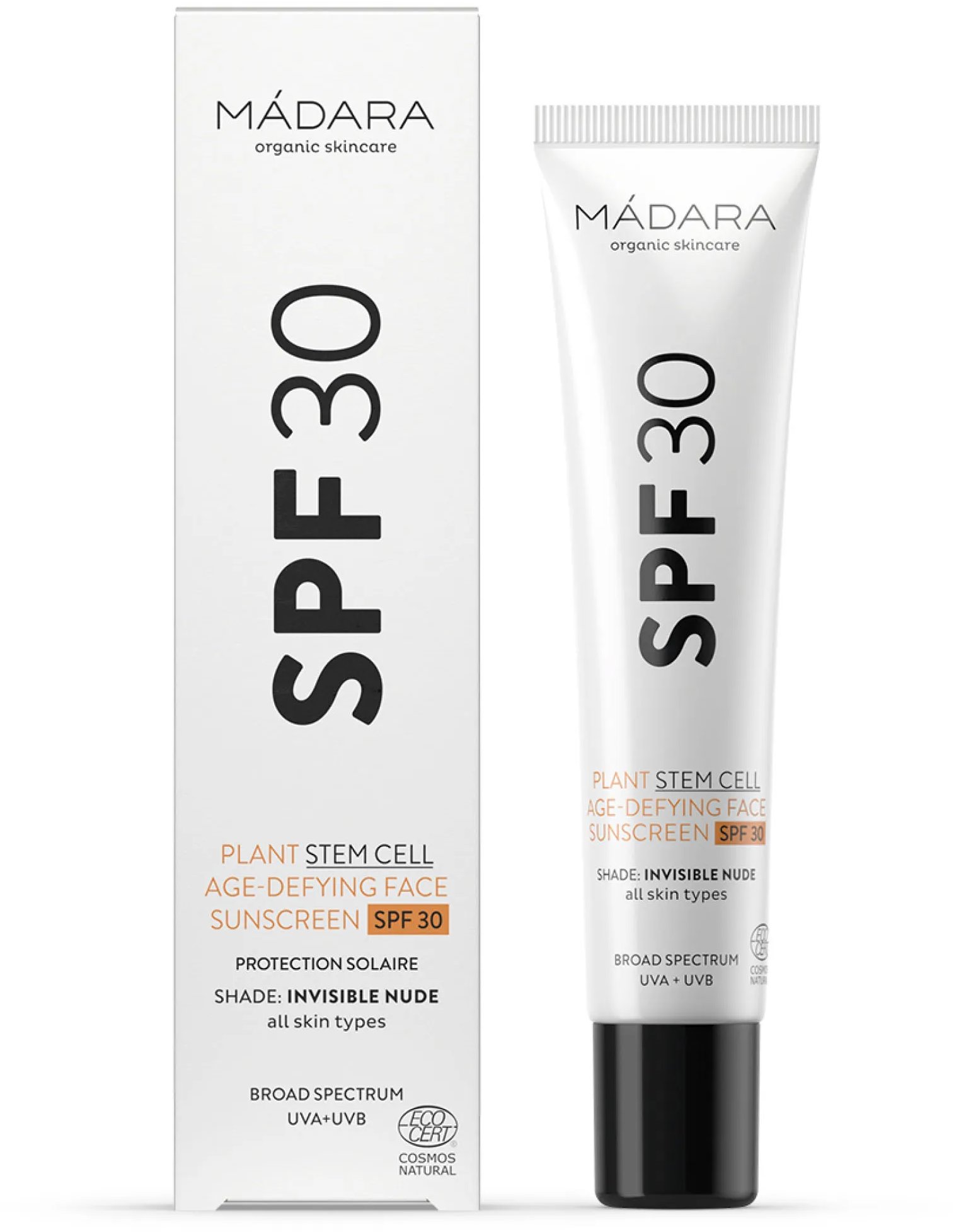 MÁDARA Opaľovací krém na tvár s anti-age efektom SPF 30 40 ml