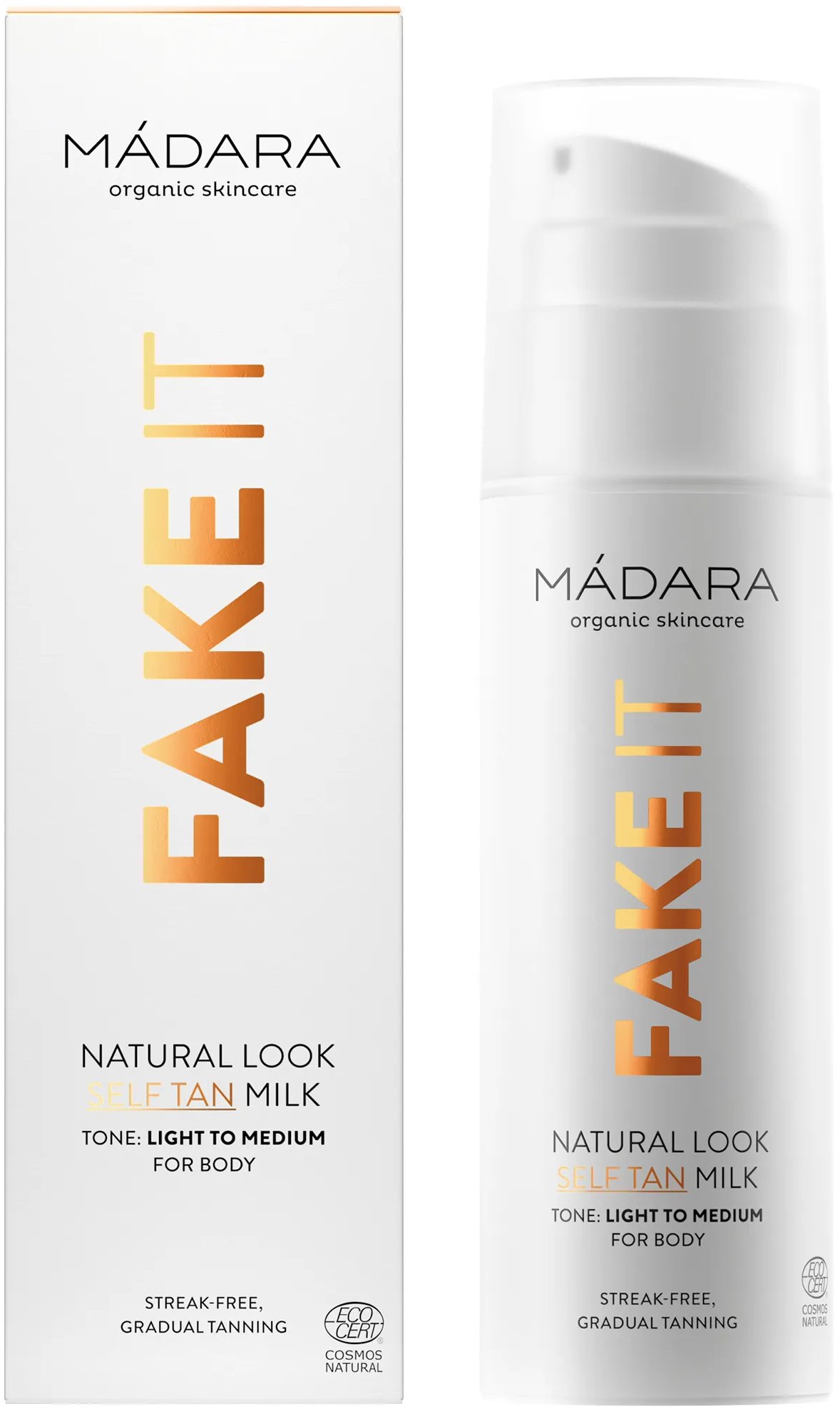 MÁDARA Fake It Samoopaľovacie mlieko na telo 150 ml