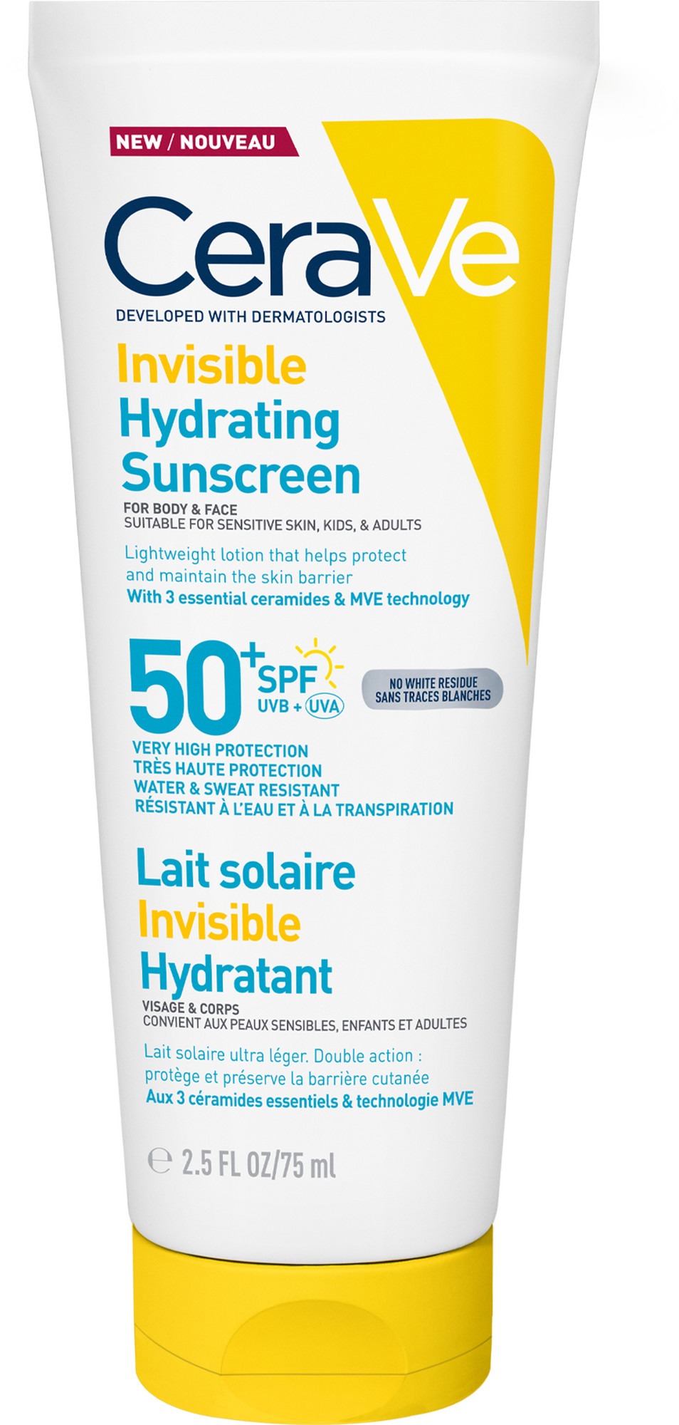 CERAVE Hydratačné opaľovacie mlieko SPF 50 75 ml