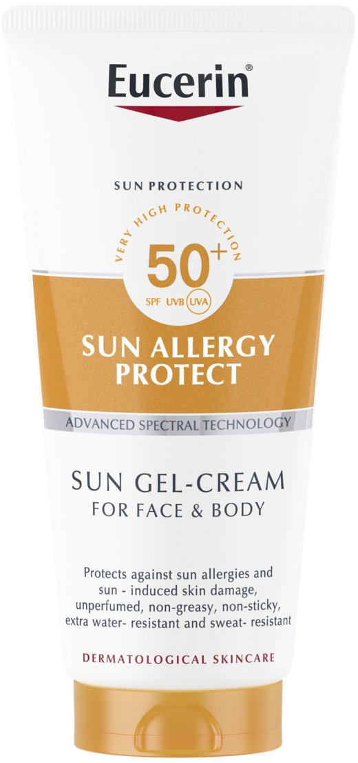 EUCERIN Sun Ochranný krémový gél na opaľovanie proti slnečnej alergii SPF 50+ 200 ml