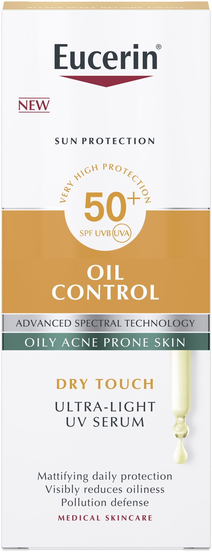 EUCERIN Sun UV-sérum na opaľovanie na tvár SPF 50+ 30 ml