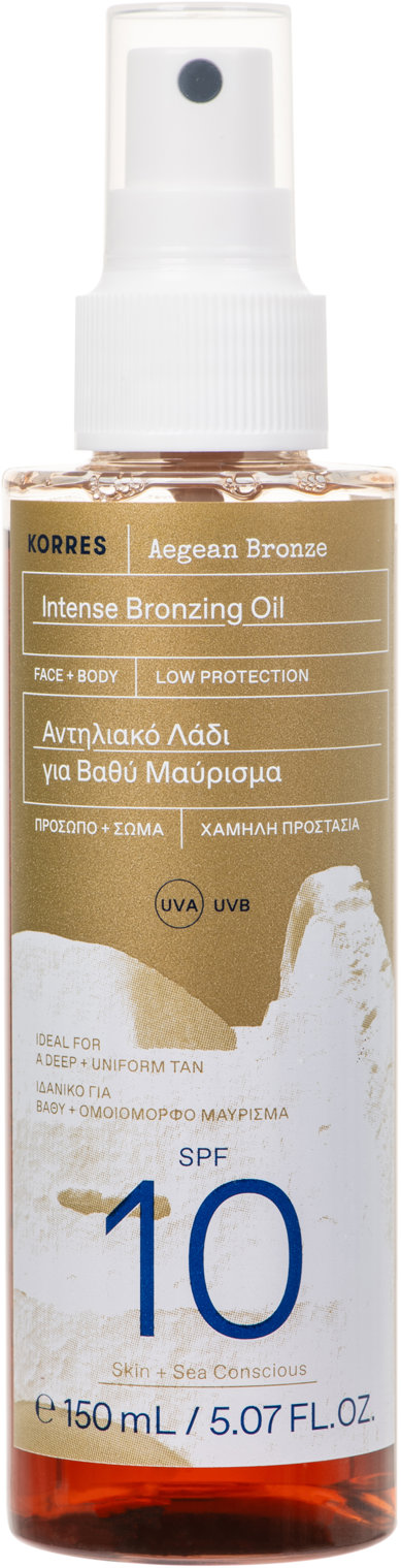 KORRES Aegean Bronze Intense Bronzing Oil Face + Body SPF 10 150 ml
