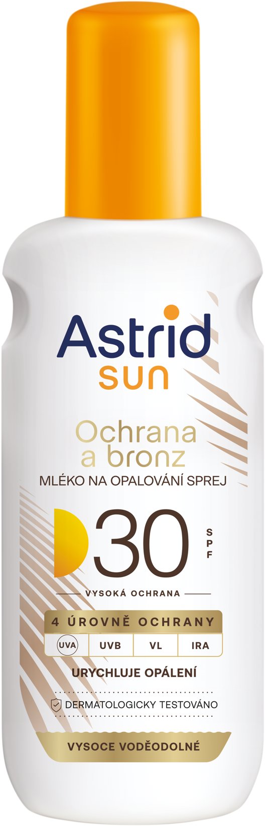 ASTRID SUN Mlieko na opaľovanie Bronz sprej SPF 30 150 ml