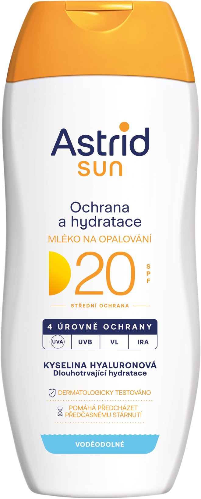 ASTRID SUN Hydratačné mlieko na opaľovanie SPF 20 200 ml