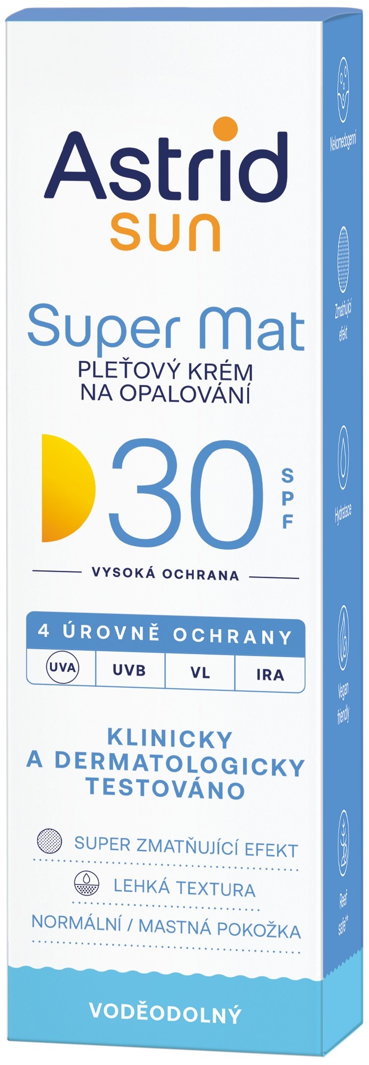 ASTRID SUN Pleťový krém na opaľovanie Super Mat SPF 30 50 ml