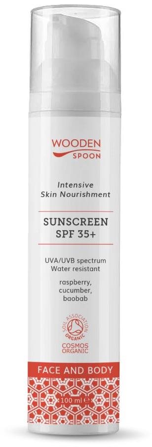 WoodenSpoon Opaľovacie mlieko na telo a tvár SPF 35+ 100 ml