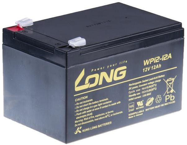 Long 12 V 12 Ah olovený akumulátor F2 (WP12-12A)