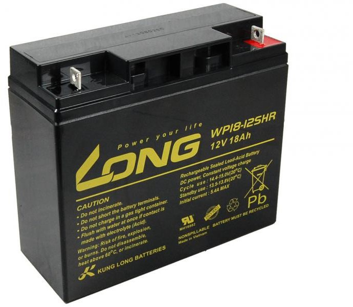 Long 12V 18 Ah olovený akumulátor HighRate F3 (WP18-12SHR)