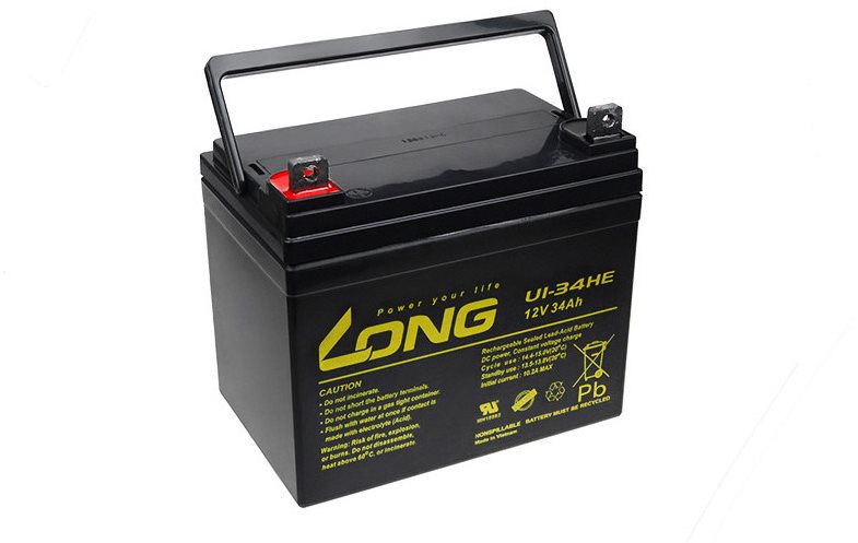 Long 12 V 34 Ah olovený akumulátor DeepCycle AGM F4 (U1-34HE)