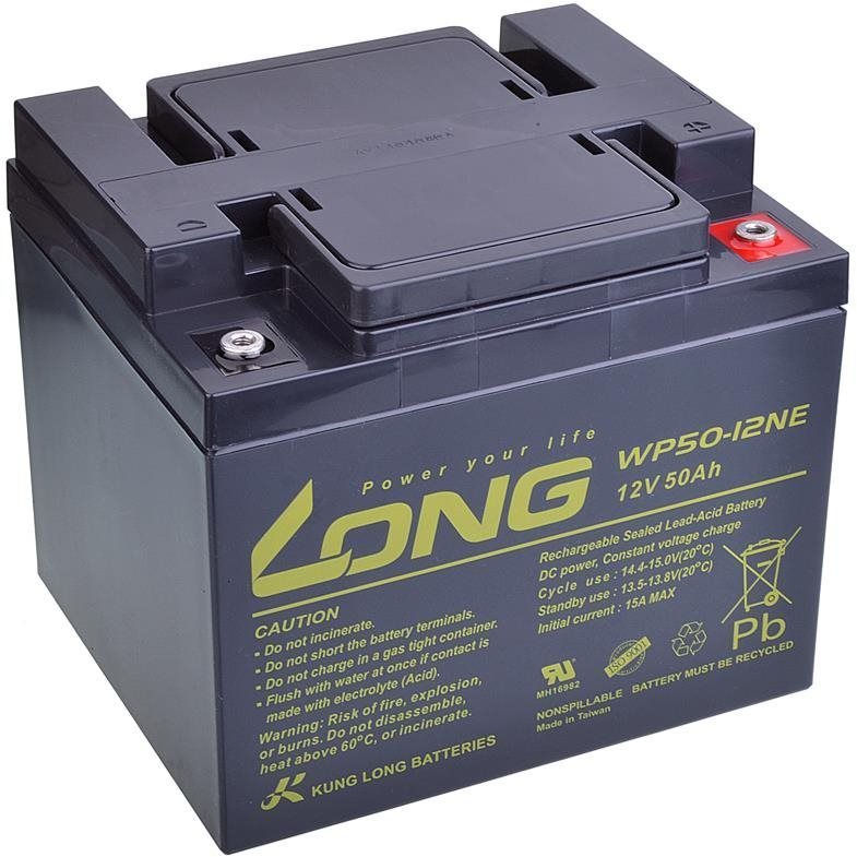 Long 12 V 50 Ah olovený akumulátor DeepCycle AGM M6 (WP50-12NE)