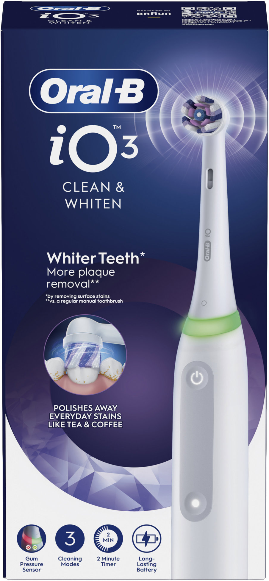 Oral-B iO 3 Biela Whitening Edition