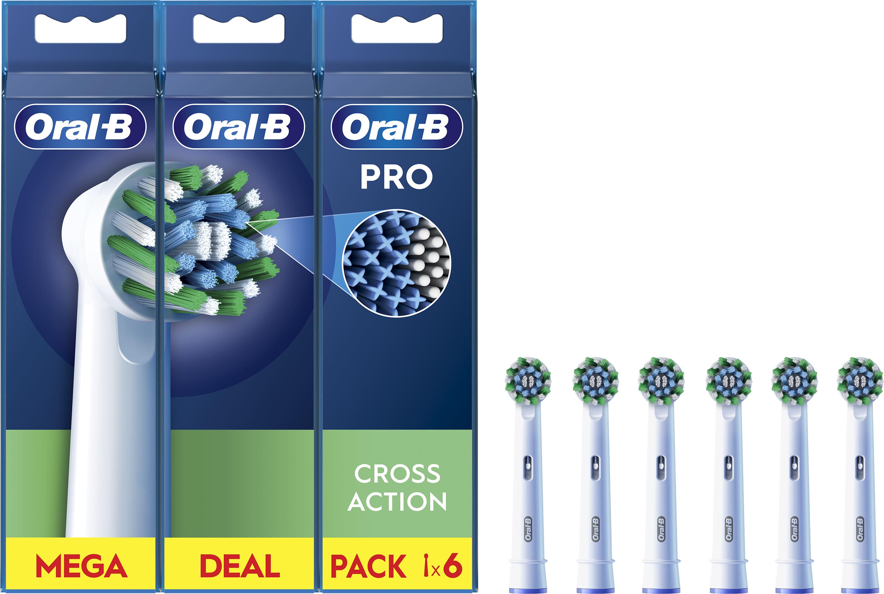 Oral-B Pro Cross Action biele, 6 ks