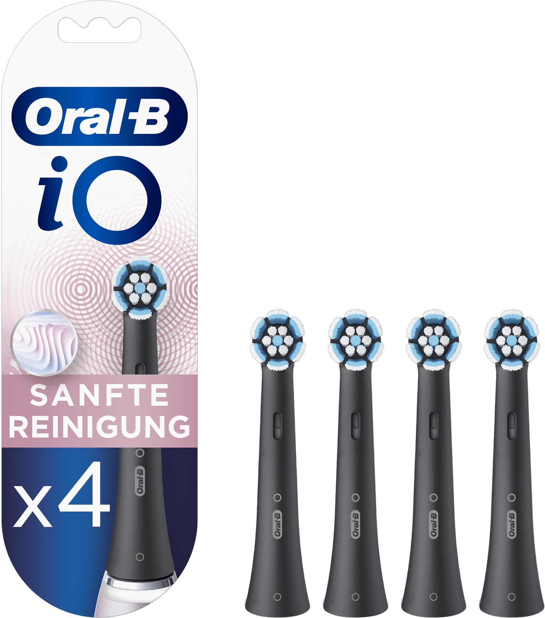 Oral-B iO Gentle Care čierne, 4 ks