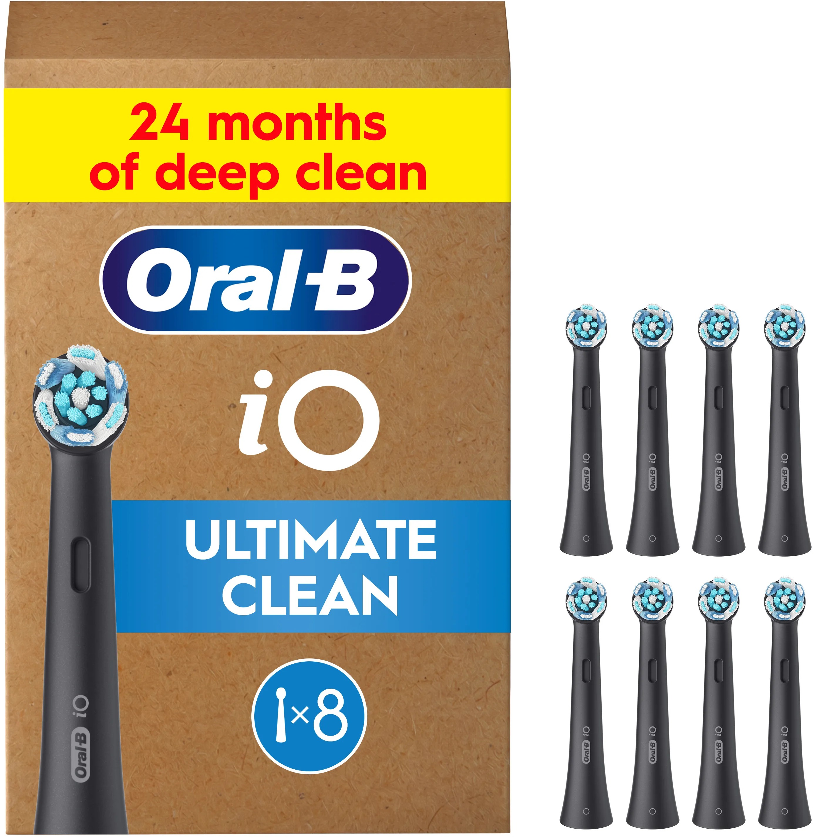 Oral-B iO Ultimate Clean Čierne 8 ks
