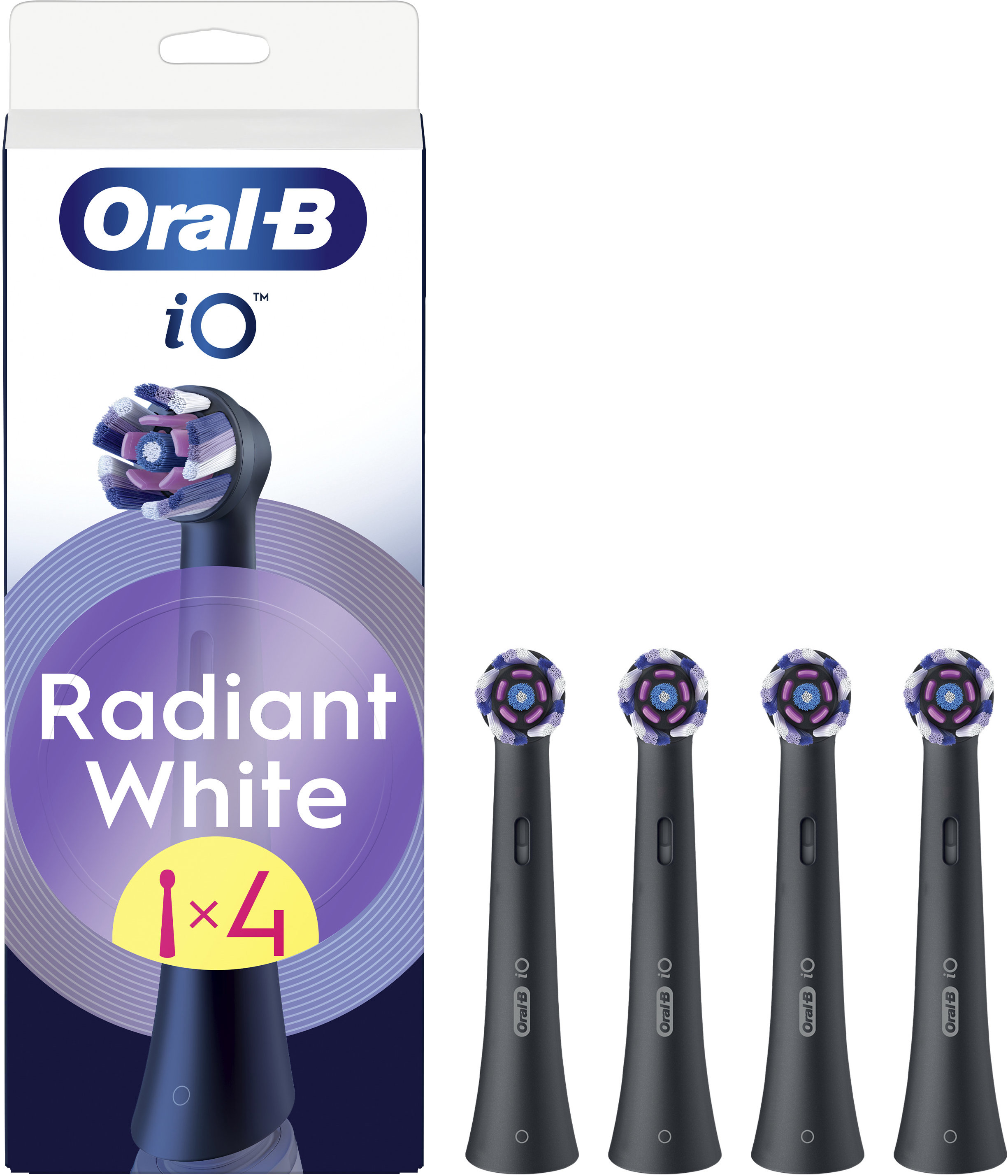 Oral-B iO Radiant White Black 4 ks