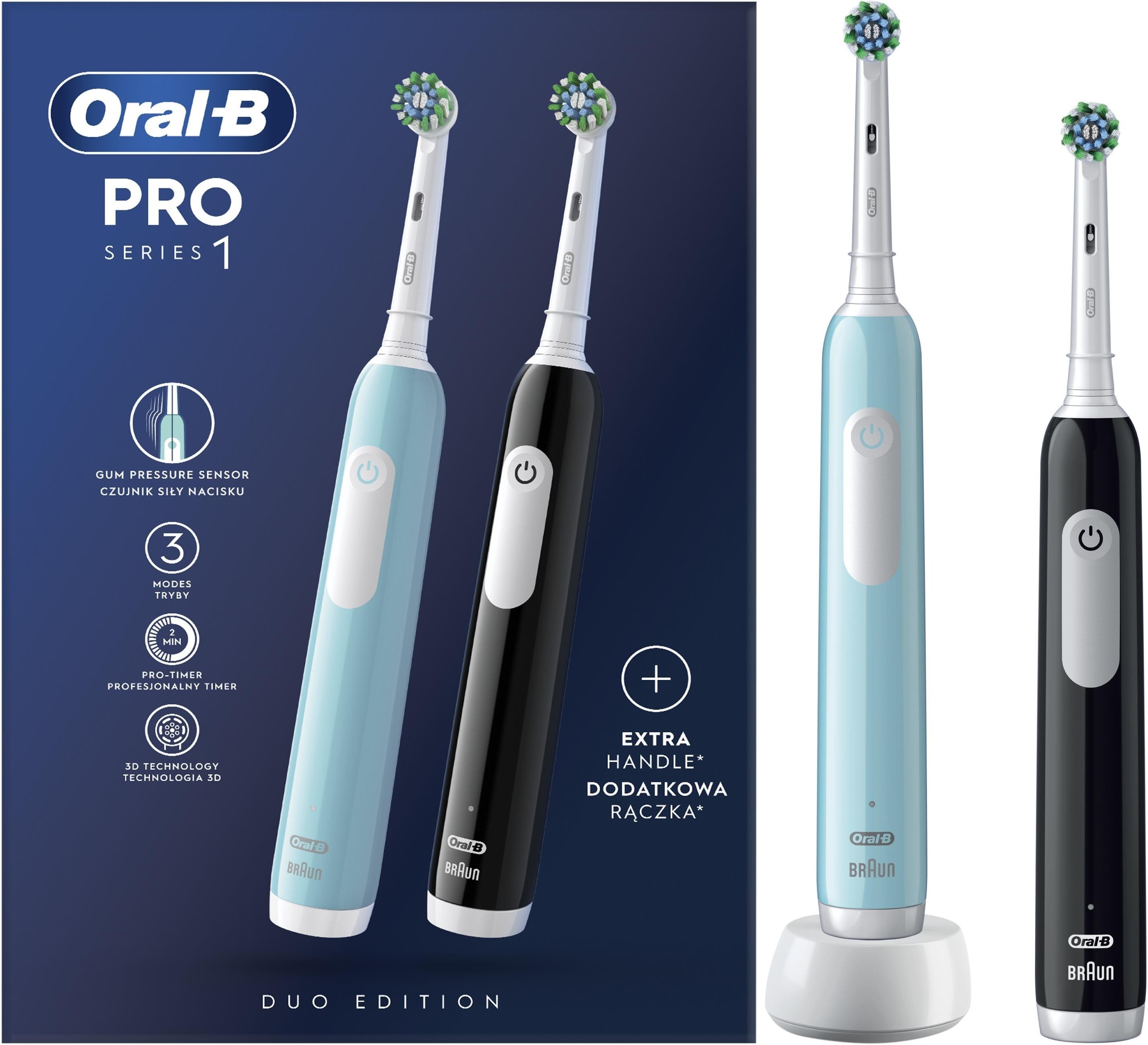 Oral-B Pro 1 DUO modrá a čierna