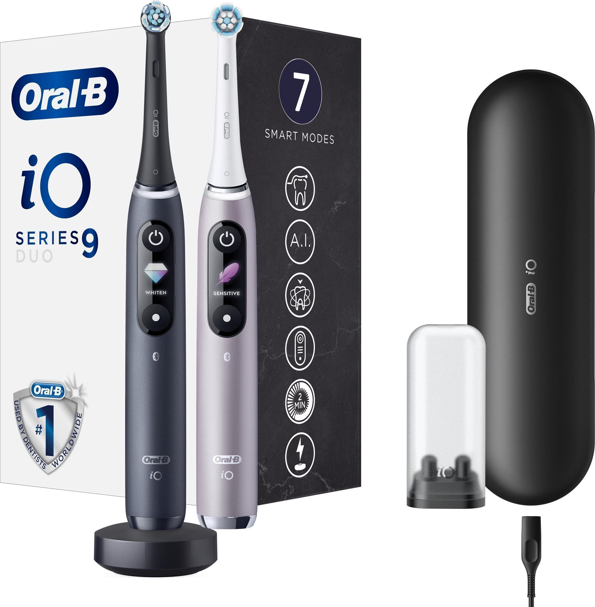 Oral-B iO 9 DUO čierna a ružová