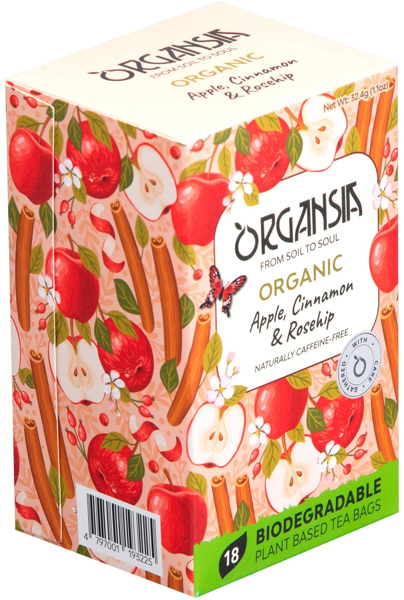 ORGANSIA BIO Apple Cinnamon and Rosehip obal 18× 1,8 g