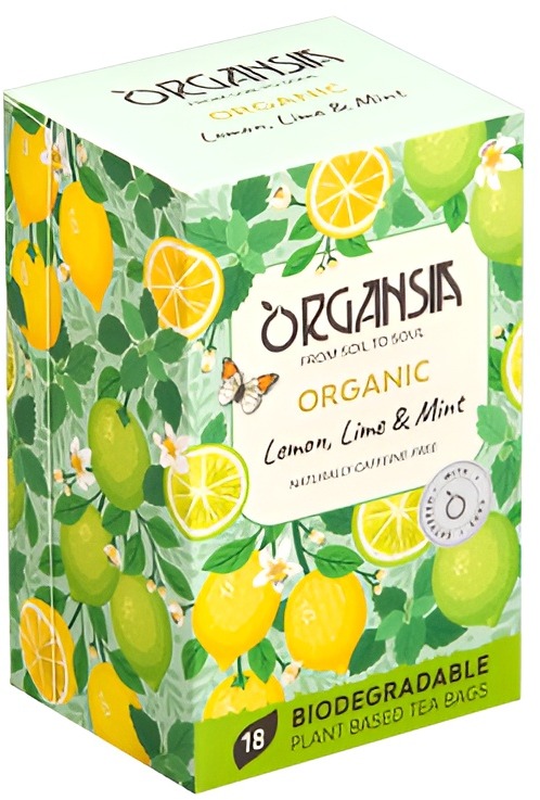 ORGANSIA BIO Lemon Lime & Mint 18× 1,8 g, prebal
