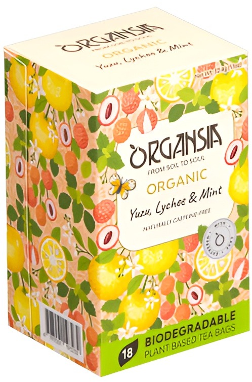 ORGANSIA BIO Yuzu Lychee and Mint 18× 1,8 g, prebal
