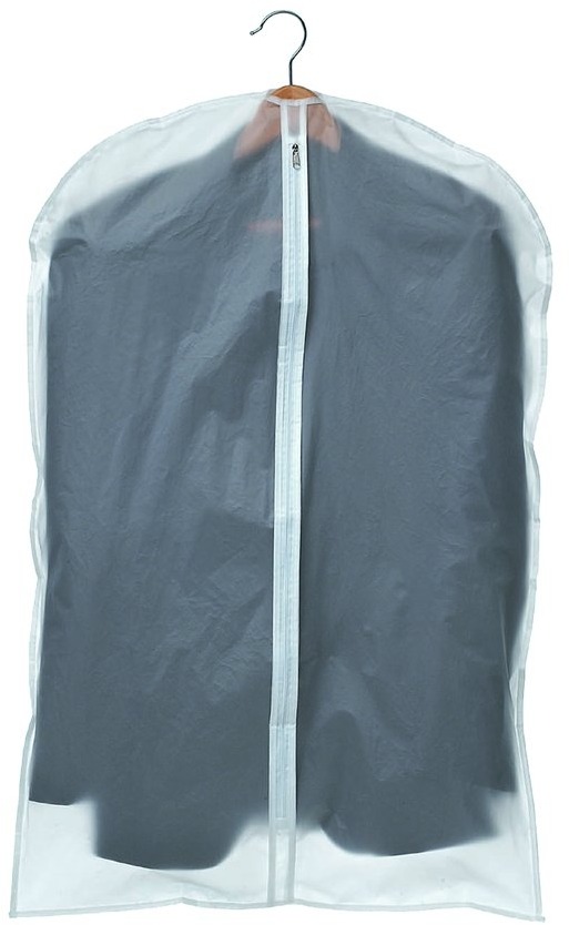 ORDINETT Obal na odevy 92 × 60 biely