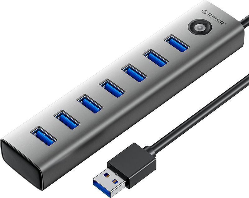 ORICO USB-A to 7-Port High Speed USB 3.0 Aluminium Hub