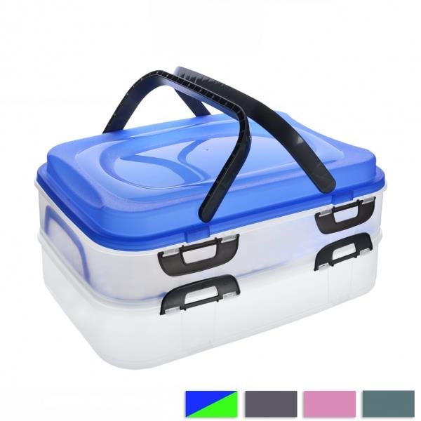 ORION Box UH piknik 2 poschodia s ušami mix farieb