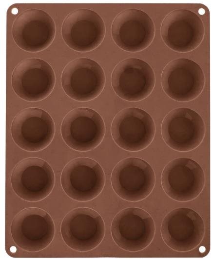 Orion Forma silikón muffiny malé 20 hnedá