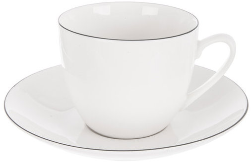 ORION Decora cappuccino Hrnček + podšálka 0,21 l 2 ks porcelán