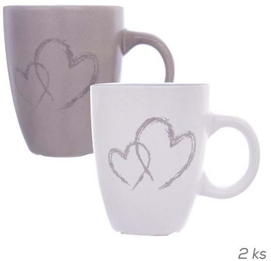 Hrnček ker. DOUBLE LOVE 0,14 l 2 ks ASS