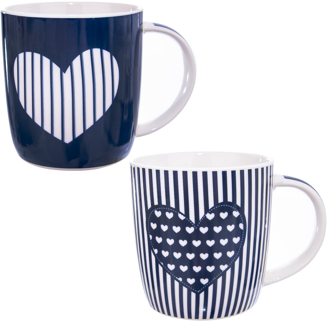 Orion Hrnček porcelánový JUST LOVE 390 ml 2 ks