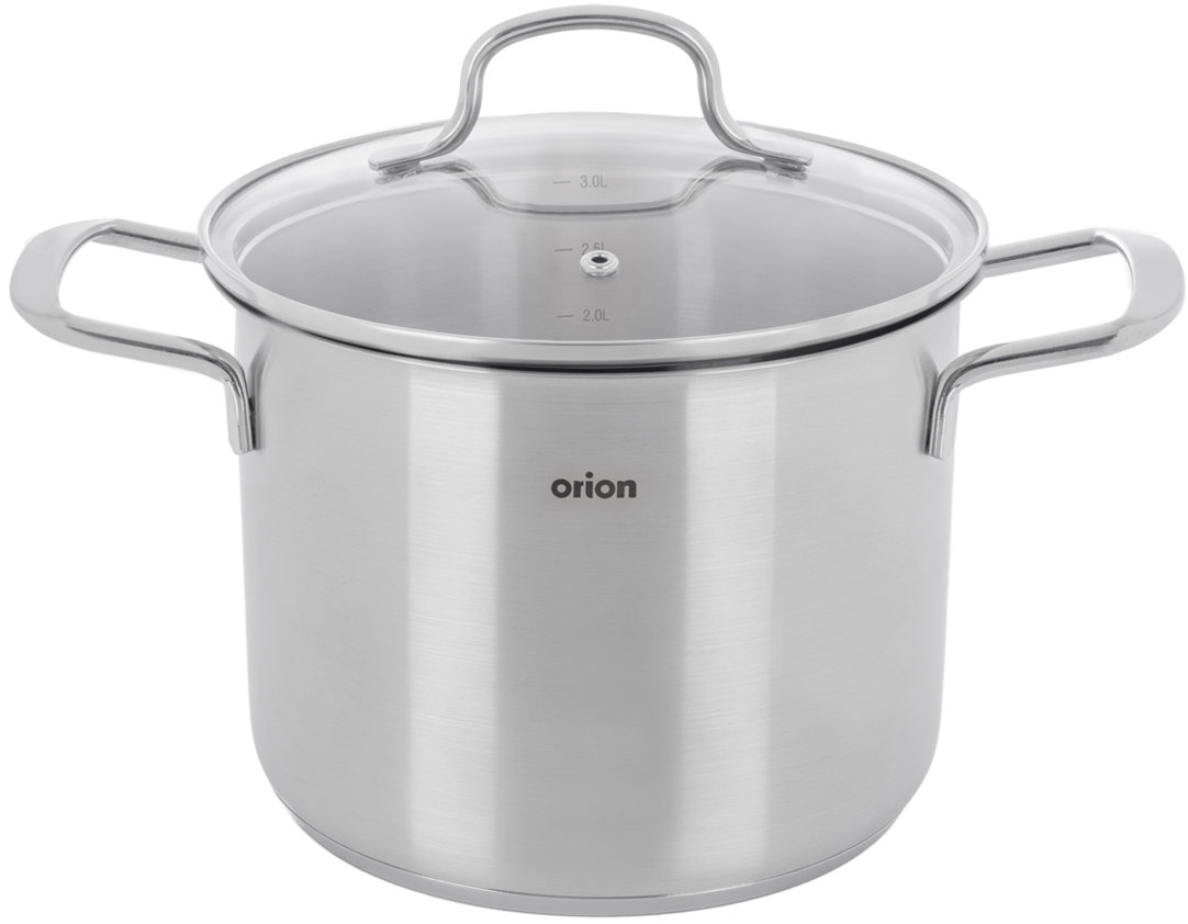 ORION Hrnec nerez ANETT Glass 3,6 l poklice sklo