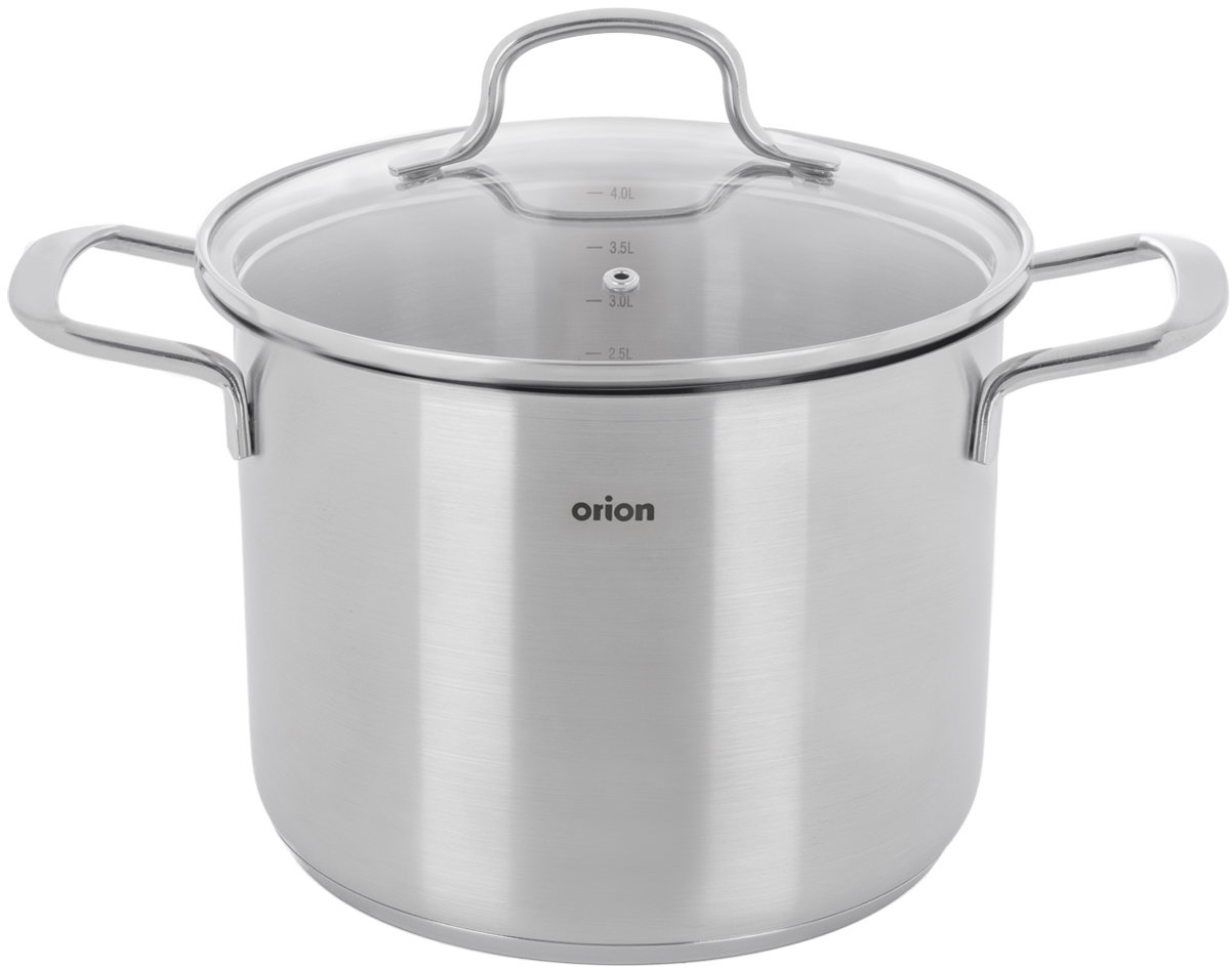 ORION Hrnec nerez ANETT Glass 4,8 l poklice sklo
