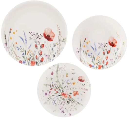 ORION Súprava jedálenská MAK okrúhla 18 ks porcelán