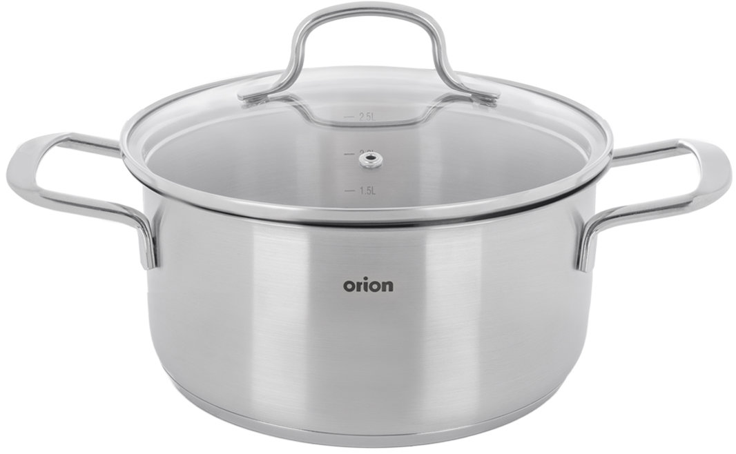 ORION Kastrol nerez ANETT Glass 3,1 l poklice sklo